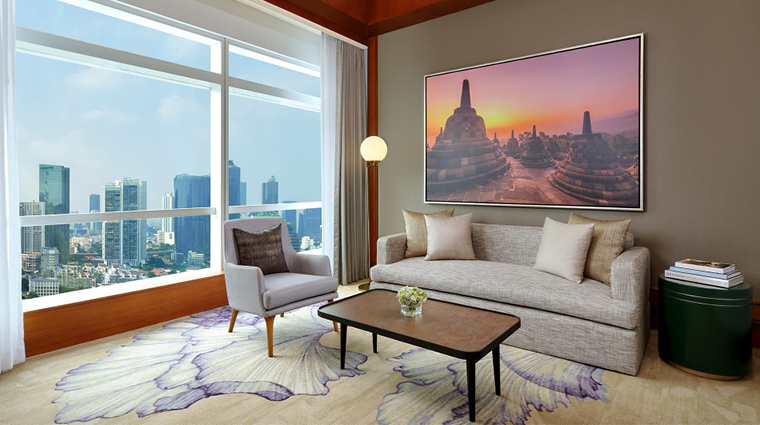 the ritz carlton jakarta pacific place larger suite living room