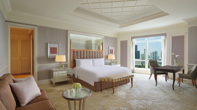 the ritz carlton jakarta pacific place suite bedroom