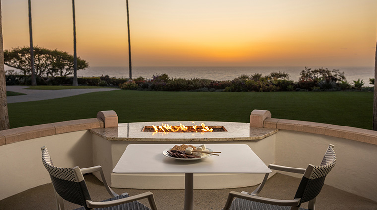 the ritz carlton laguna niguel fireside smores
