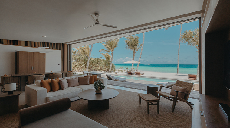 the ritz carlton maldives fari islands two bedroom living room pool