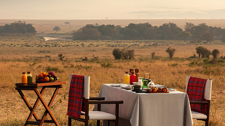 the ritz carlton masai mara safari camp bush breakfast