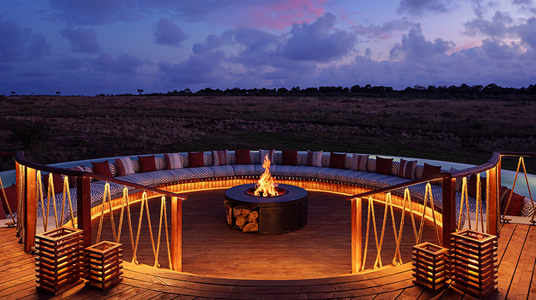 the ritz carlton masai mara safari camp firepit