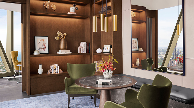 the ritz carlton melbourne yarra suite study