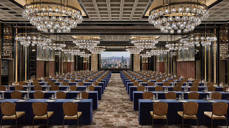 the ritz carlton nanjing ballroom classroom setup