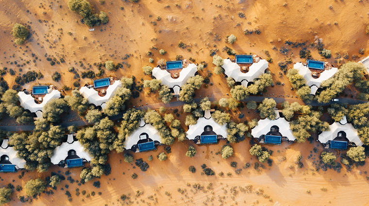 the ritz carlton ras al khaimah al wadi desert the spa aerial villas