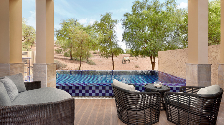 the ritz carlton ras al khaimah al wadi desert the spa villa terrace