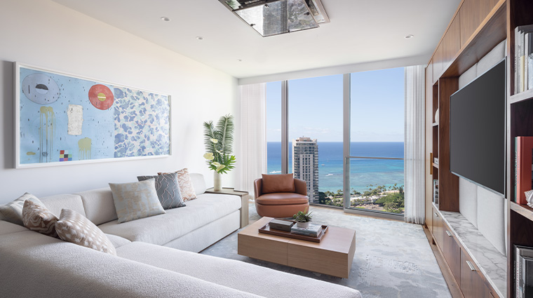 the ritz carlton residences waikiki beach suite living room