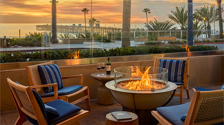 the seabird ocean resort and spa the shore room patio fire pits