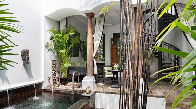 the siam bangkok pool villa sitting area