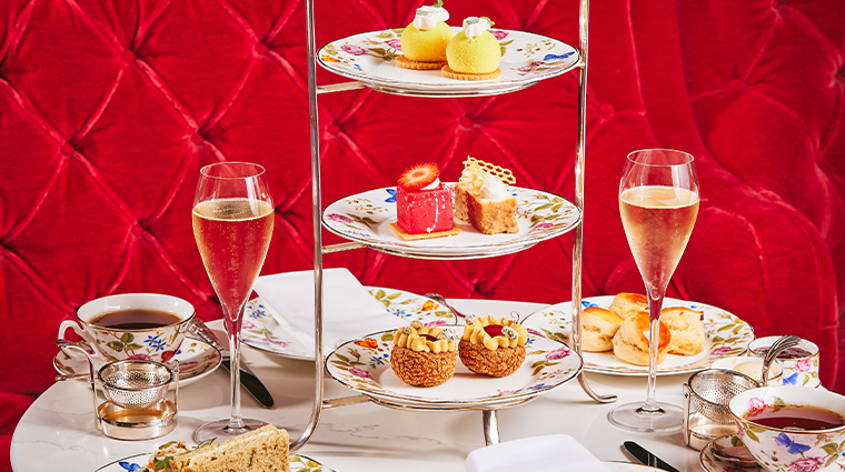 the sofitel london st james rose lounge afternoon tea