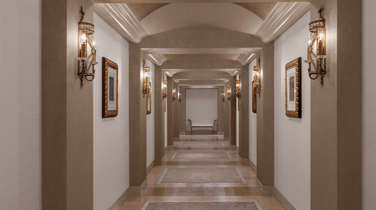 the spa at fairmont grand del mar hallway