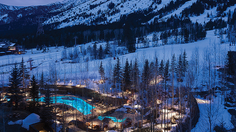 the spa at four seasons resort and residences jackson hole winter pool