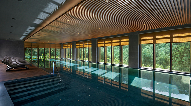 the spa at mandarin oriental bodrum indoor pool