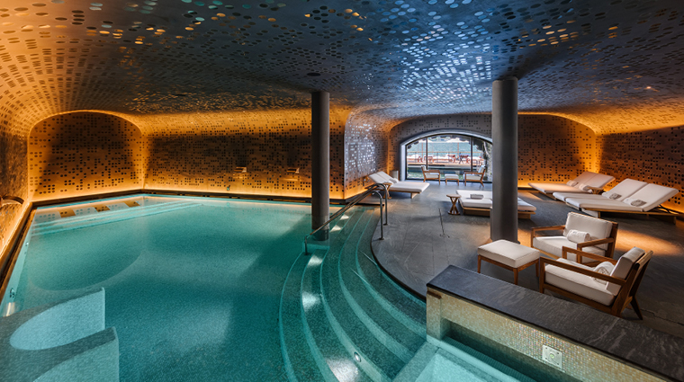 the spa at mandarin oriental lago di como indoor pool 2