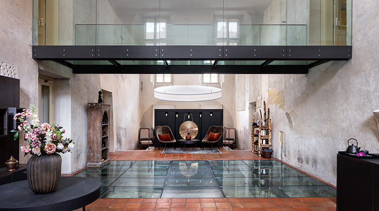 the spa at mandarin oriental prague wellness lobby