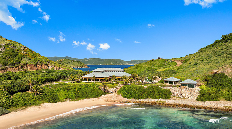 the spa at peter island aerial