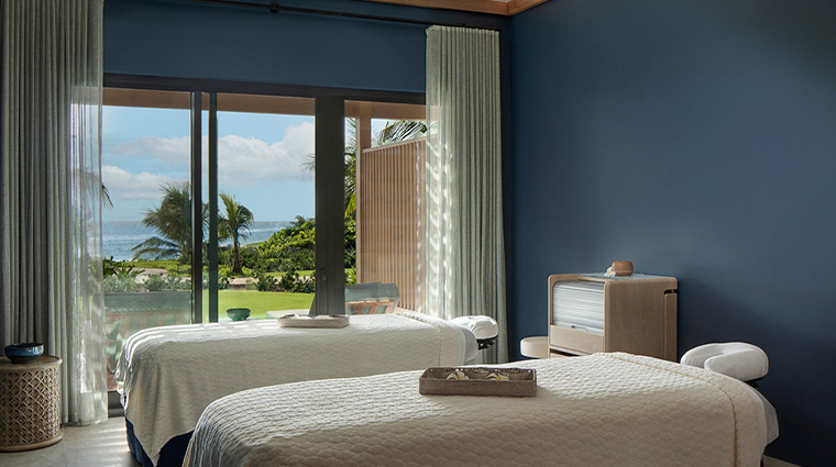 the spa at peter island treatment room couples