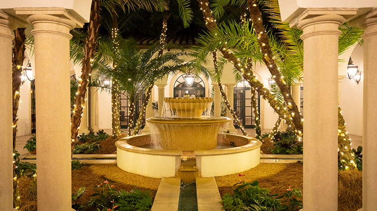 the spa at sea island cloister christmas holiday trees decorations