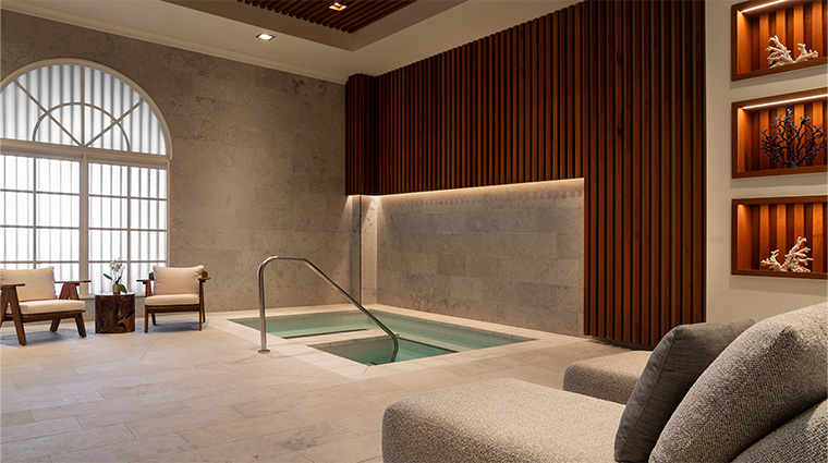 the spa salon at the ritz carlton sarasota spa healing waters entrance