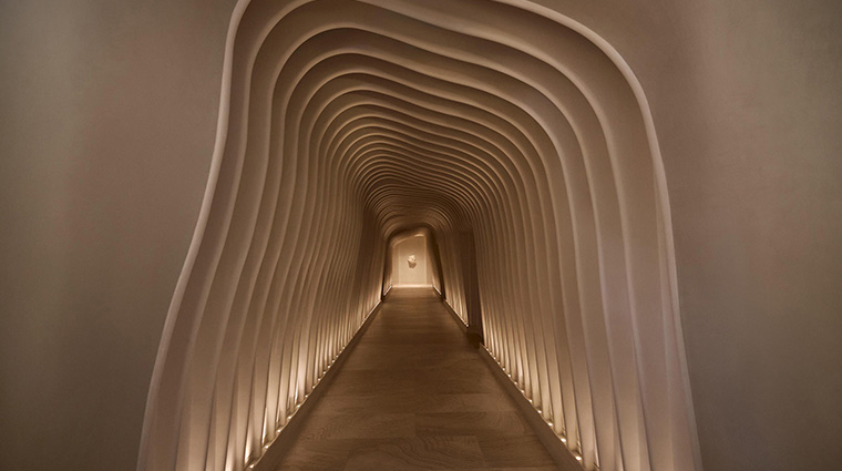 the spa shebara hallway