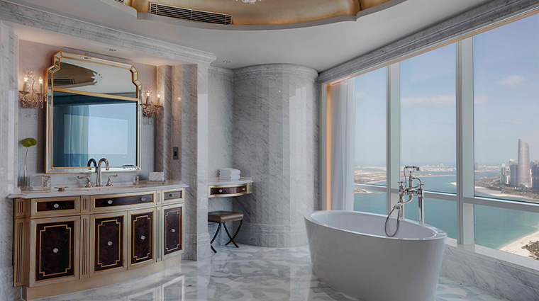 the st regis abu dhabi Al Manhal Suite Bathroomnew