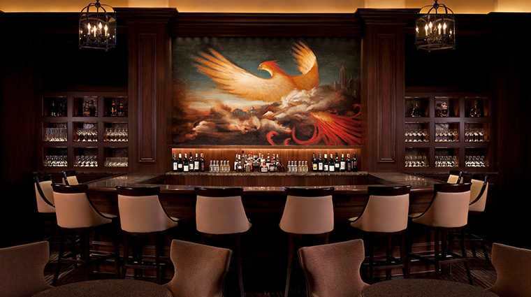 the st regis atlanta bar resurgens hand painted mural