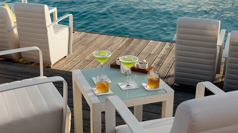 the st regis bora bora resort poolside