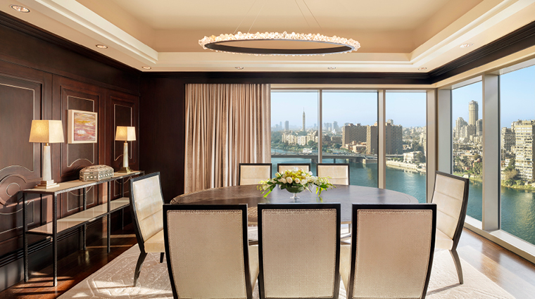 the st regis cairo royal suite dining area