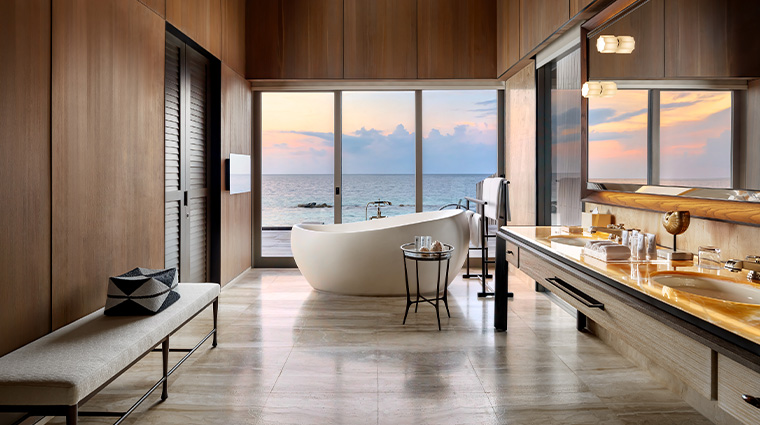 17 Forbes View of the pristine ocean from the Master Bathroom Tub