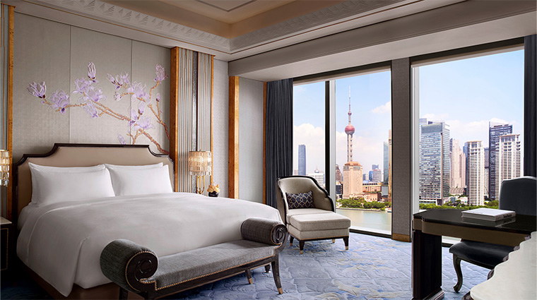the st regis on the bund shanghai grand river view room bedroom day
