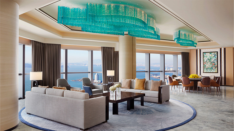 the st regis qingdao presidential suite living room