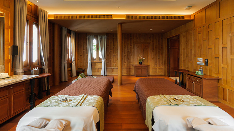 the sukhothai spa double treatment room