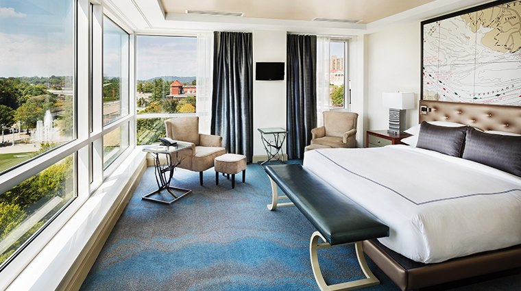 the tennessean panoramic suite bedroom