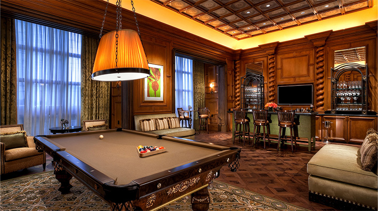 the villas caesars palace villa 8887 marcus aurelius billiard room and wet bar