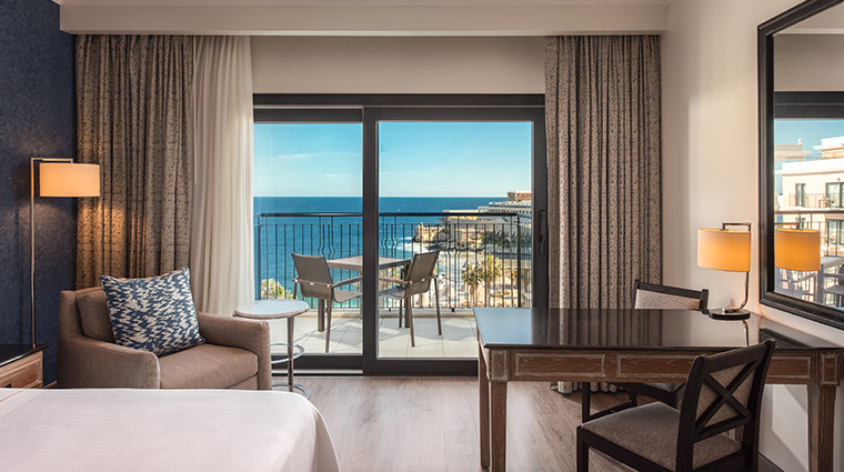 the westin dragonara resort Superior Deluxe Sea View Guest Room Balcony