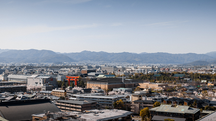 the westin miyako hotel kyoto panoramic view from the hotel