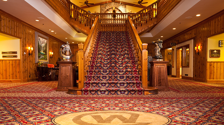 the wort hotel lobby main stairs