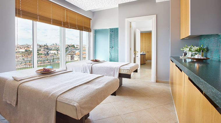 the yeatman spa treatment room with a view