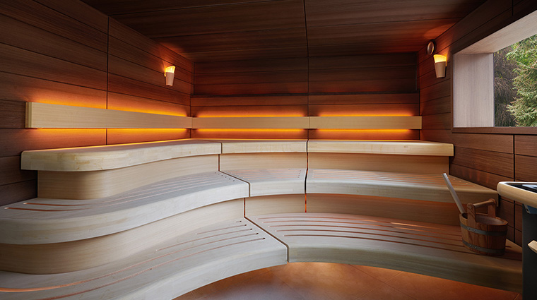 three graces spa at grantley hall sauna