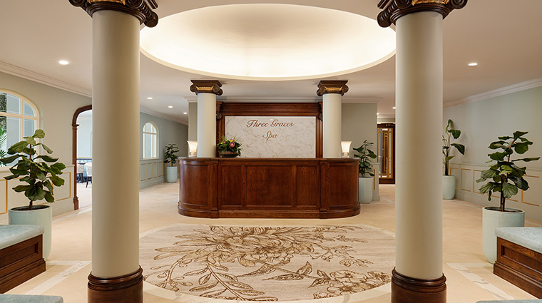 three graces spa at grantley hall spa entrance