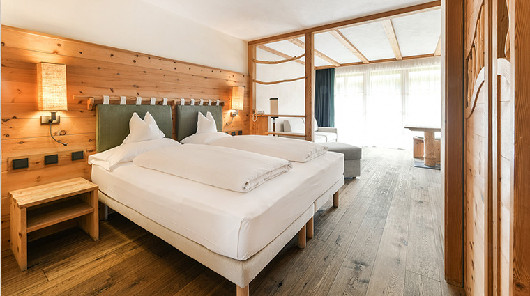 tirler dolomites living hotel bedroom