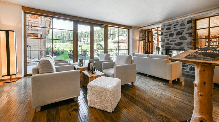 tirler dolomites living hotel living area