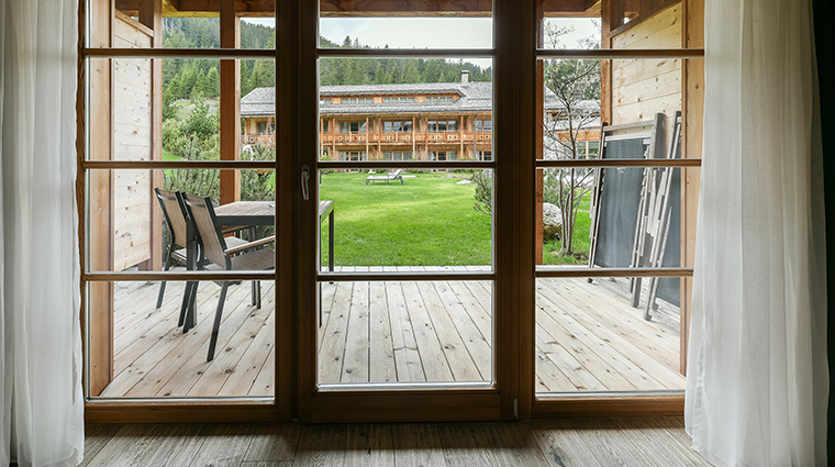 tirler dolomites living hotel room terrace