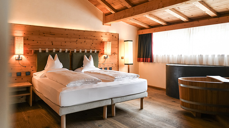 tirler dolomites living hotel room