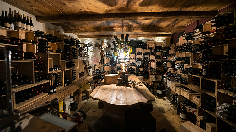 tirler dolomites living hotel wine cellar
