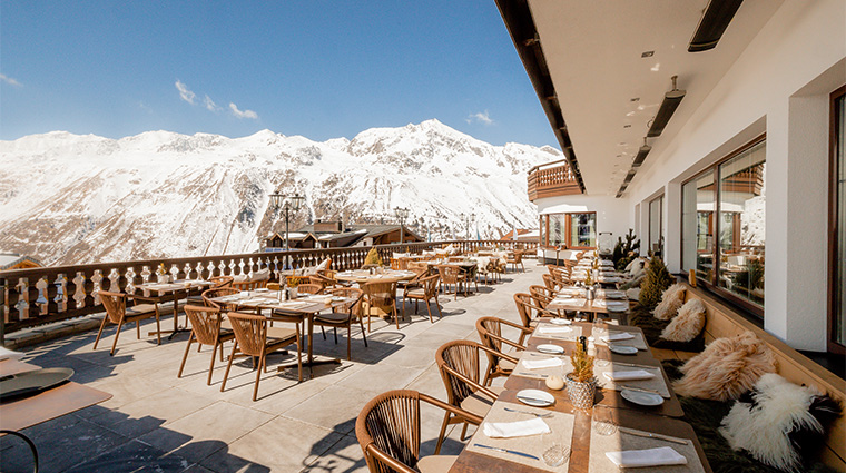 top hotel hochgurgl outdoor dining