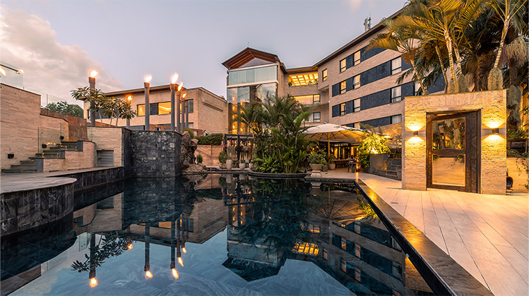 tribe hotel poolside exterior