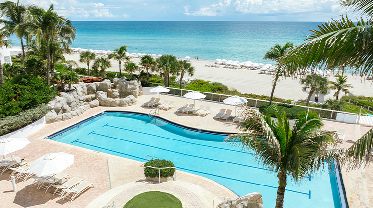 trump international beach resort adult pool aerial