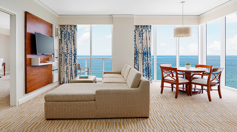 trump international beach resort suite living room