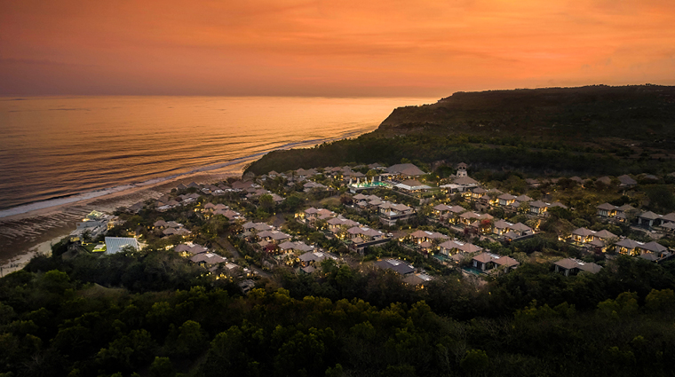 umana bali resort aerial